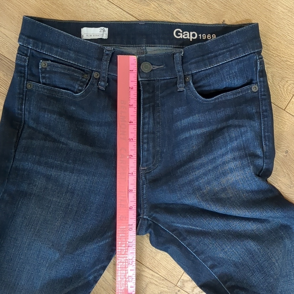 Gap Slim Straight Dark Blue Women's Jeans 29r (US8) - Picture 5 of 11